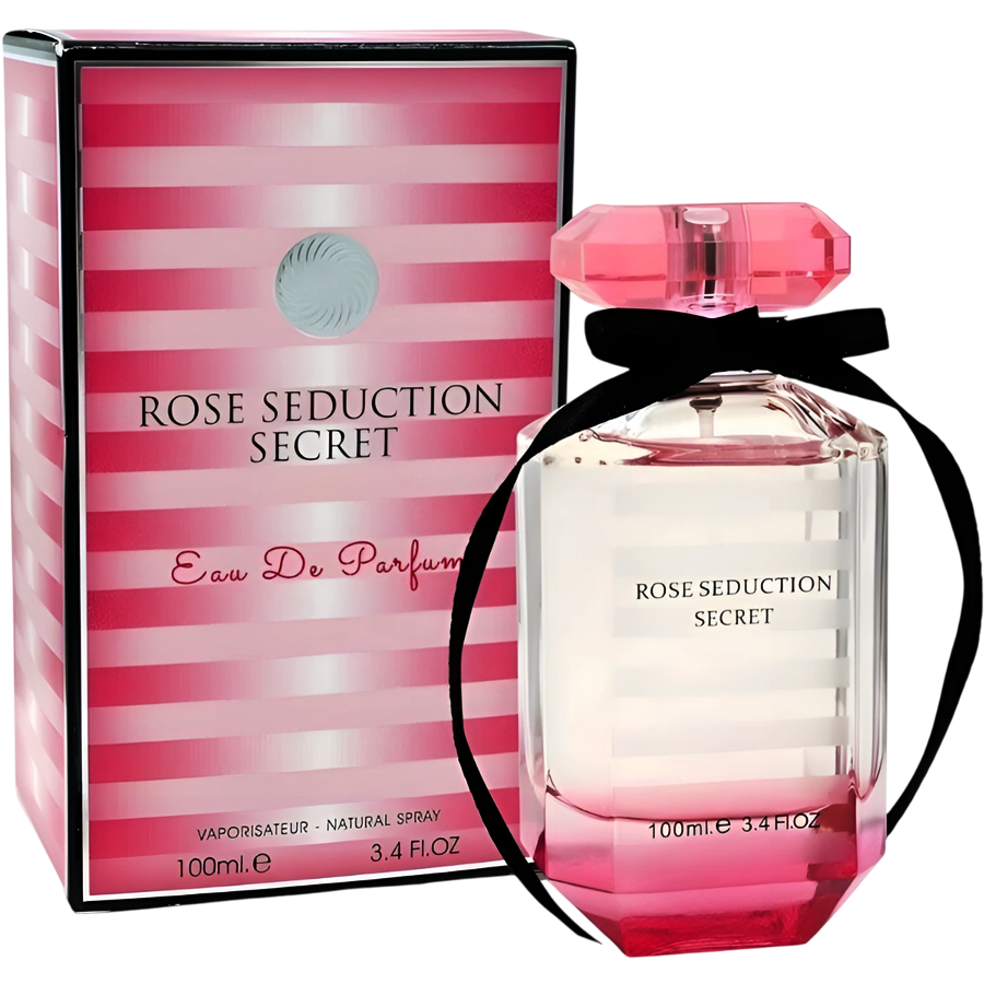 ادو پرفیوم رز سداکشن سکرت از برند فراگرنس ورد (Fragrance World Rose Seduction Secret EDP 100ml) بامبشل فراگرنس